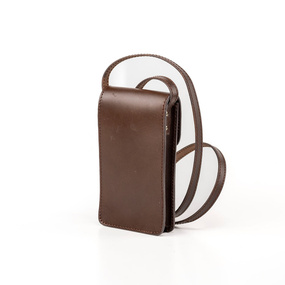 
                      
                        Leather Phone Holder Dark Brown Silicon Valley Collection
                      
                    