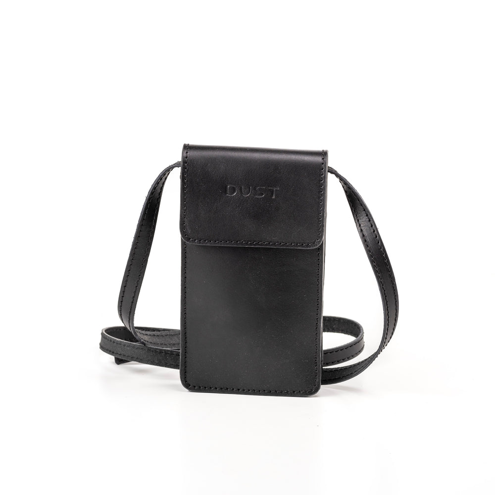 Leather Phone Holder Black Silicon Valley Collection