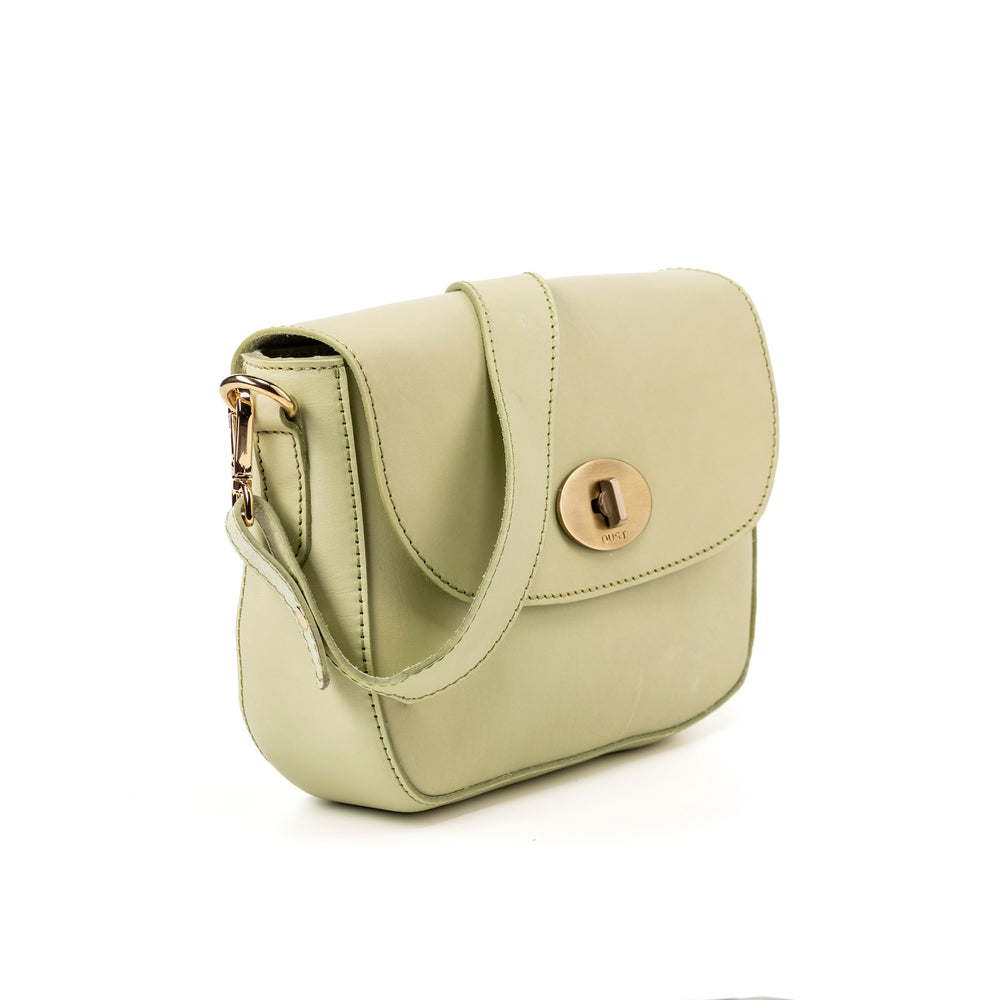 
                      
                        Borsa a tracolla in pelle Pistachio Broadway Collection
                      
                    