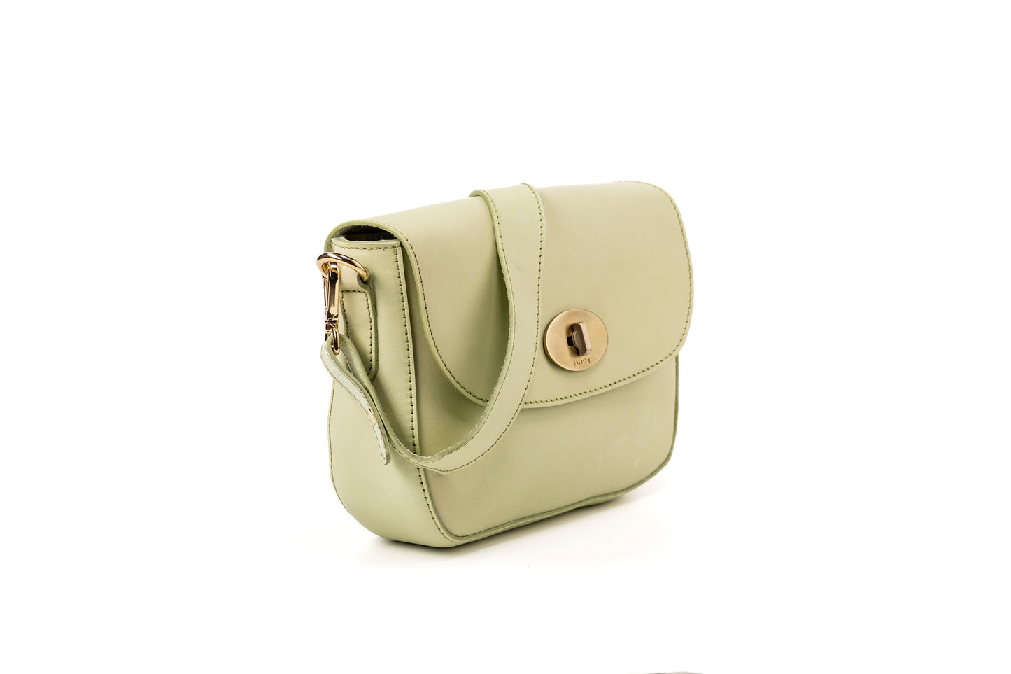 Leather Crossbody Pistachio Broadway Collection