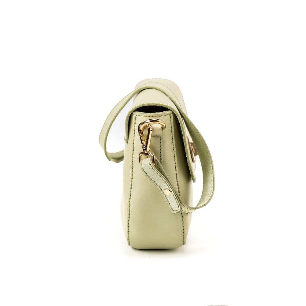 
                      
                        Leather Crossbody Pistachio Broadway Collection
                      
                    