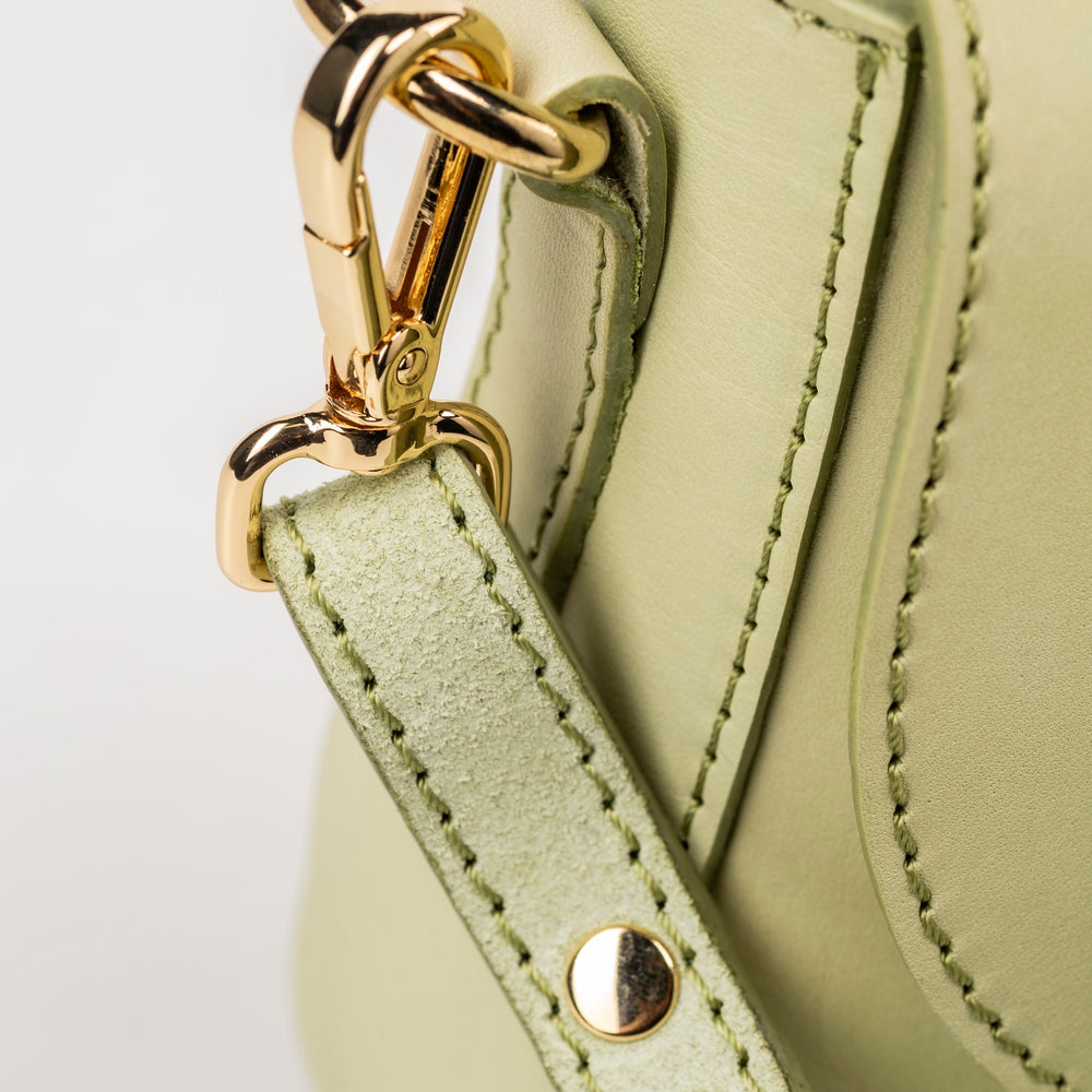 
                      
                        Leather Crossbody Pistachio Broadway Collection
                      
                    