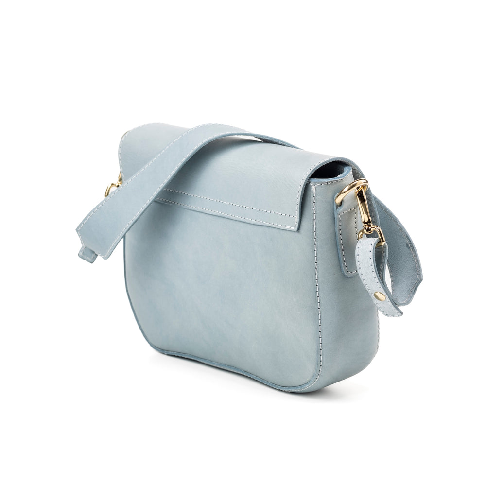 
                      
                        Leather Crossbody Light Blue Broadway Collection
                      
                    