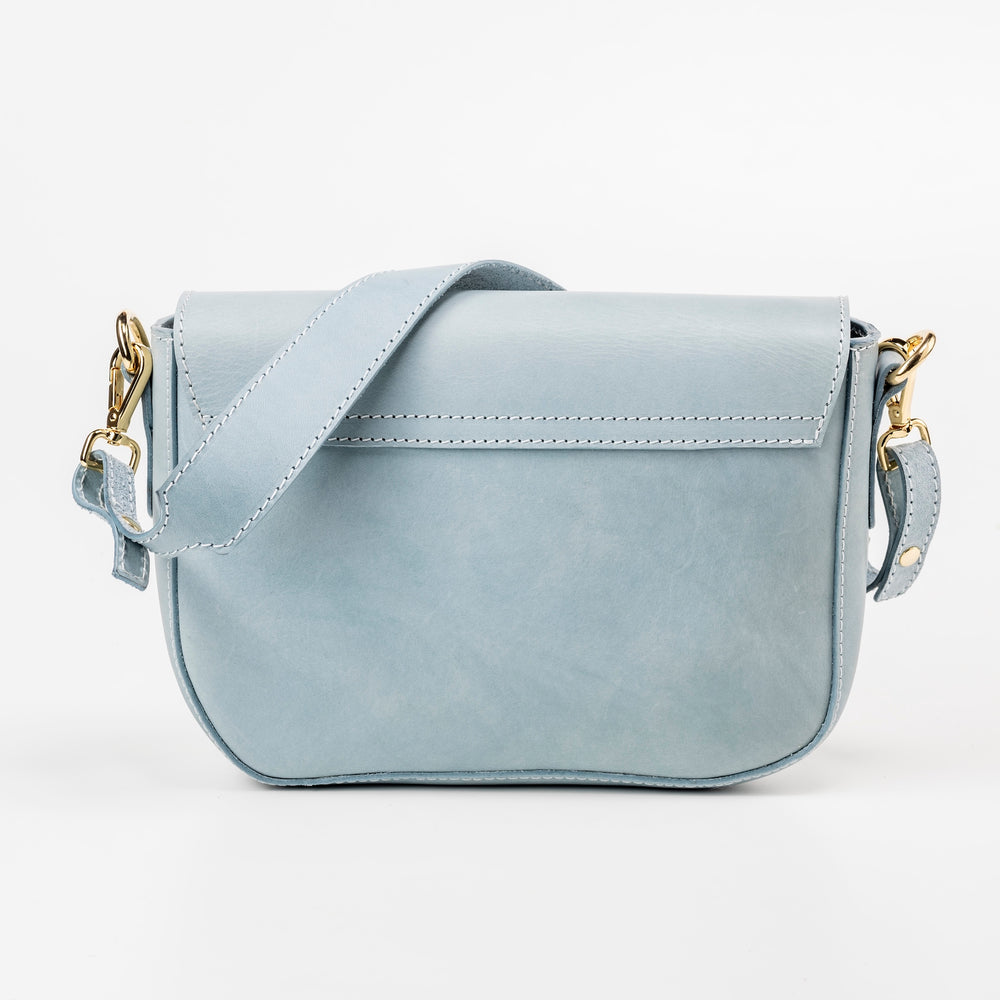 
                      
                        Leather Crossbody Light Blue Broadway Collection
                      
                    