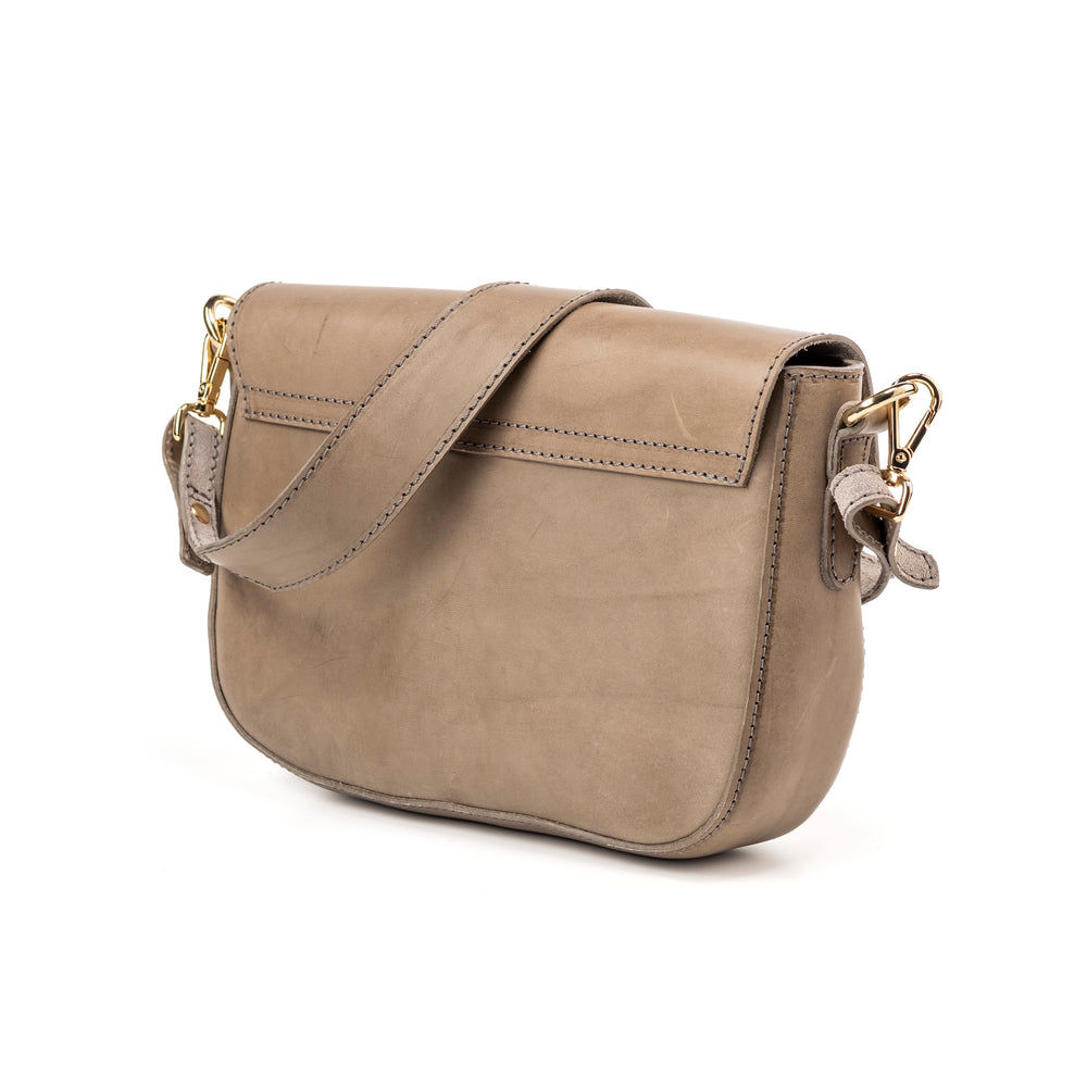 
                      
                        Leather Crossbody Taupe Broadway Collection
                      
                    