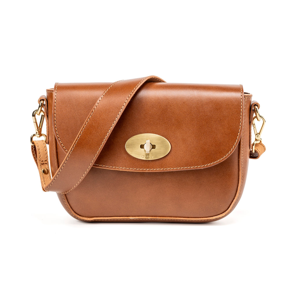 Leather Crossbody Brown Broadway Collection