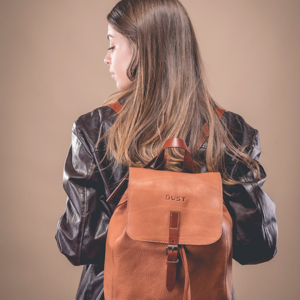 
                      
                        Leather Backpack in Arizona Brown
                      
                    