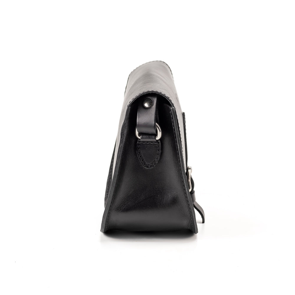 
                      
                        Borsa in pelle nera Collezione Princeton
                      
                    