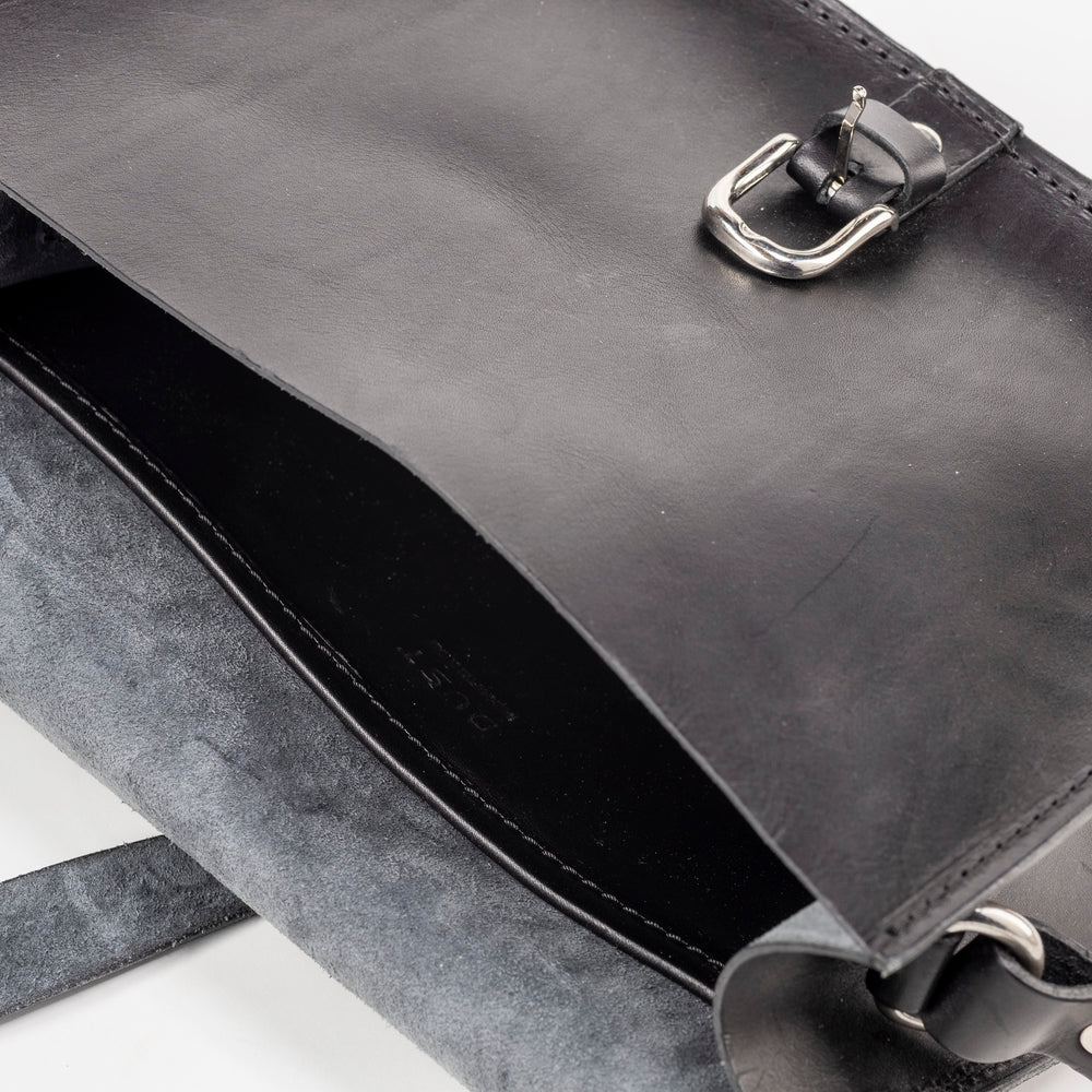 
                      
                        Leather Bag Black Princeton Collection
                      
                    