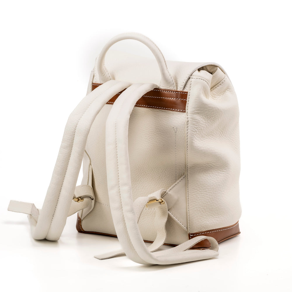 
                      
                        Leather Backpack White Laurel Canyon Collection
                      
                    