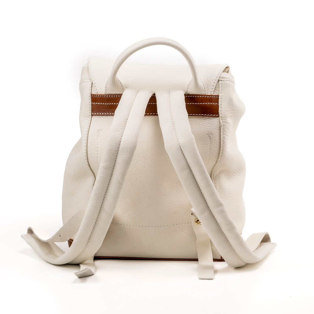 
                      
                        Leather Backpack White Laurel Canyon Collection
                      
                    