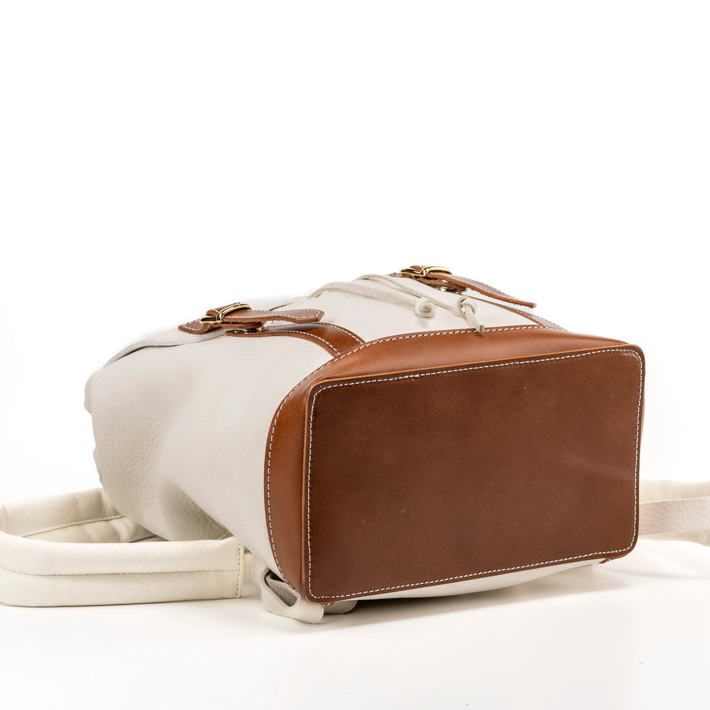 
                      
                        Leather Backpack White Laurel Canyon Collection
                      
                    