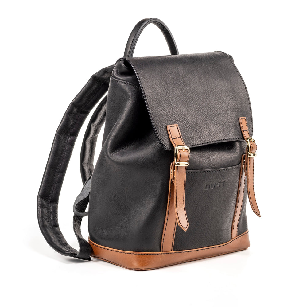 Leather Backpack Black Laurel Canyon Collection