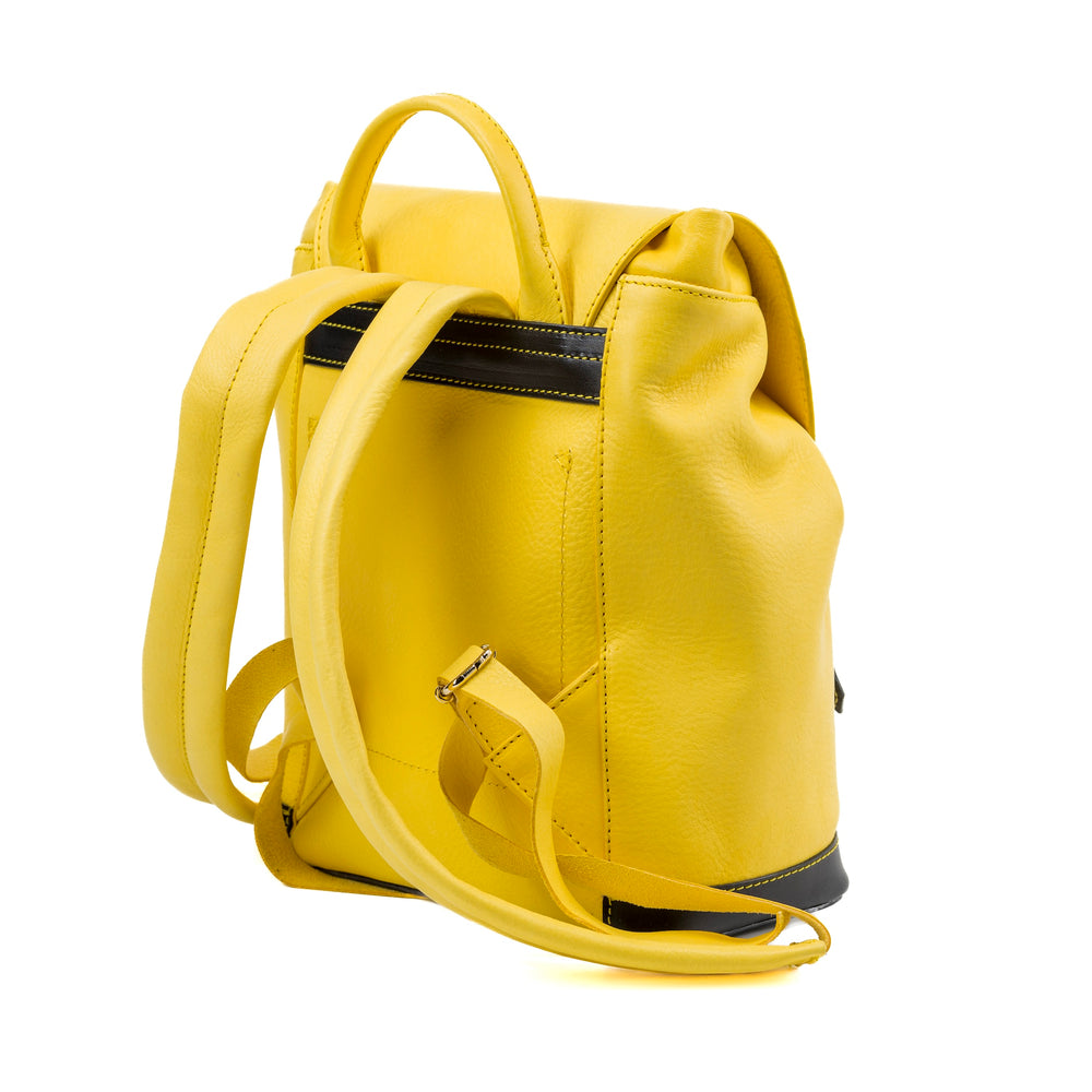 
                      
                        Leather Backpack Yellow Laurel Canyon Collection
                      
                    