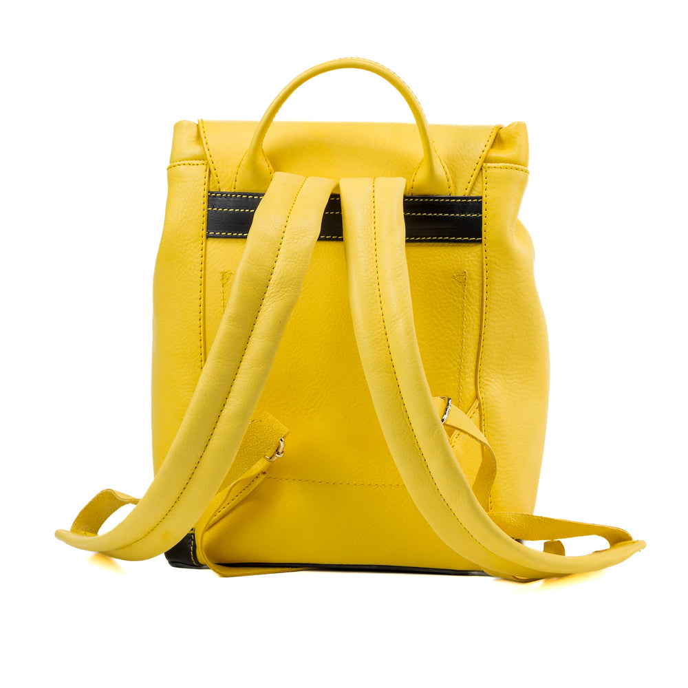 
                      
                        Leather Backpack Yellow Laurel Canyon Collection
                      
                    