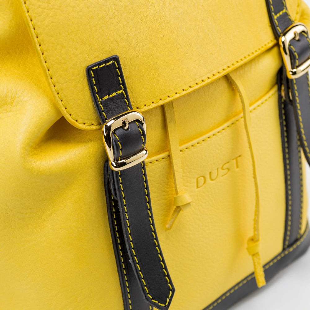 
                      
                        Leather Backpack Yellow Laurel Canyon Collection
                      
                    