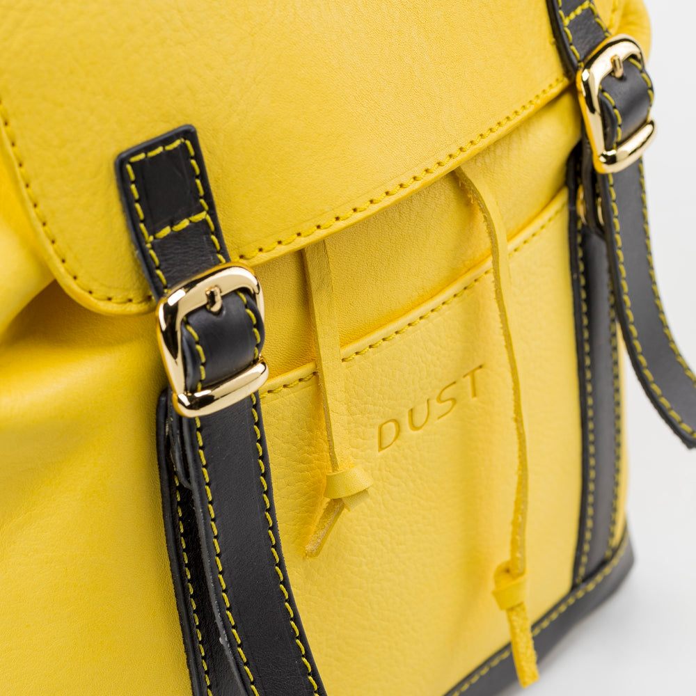 
                      
                        Leather Backpack Yellow Laurel Canyon Collection
                      
                    