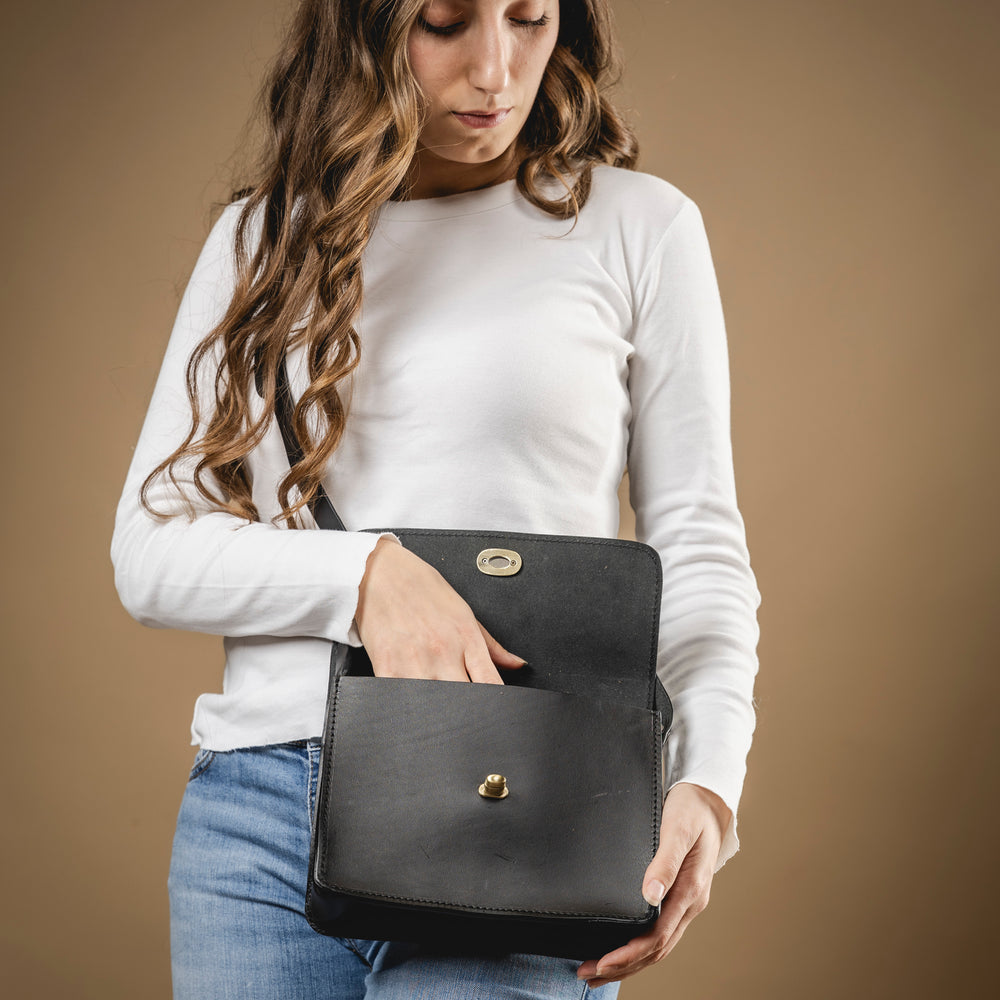 
                      
                        Leather Crossbody Black The Santa Fe Collection
                      
                    