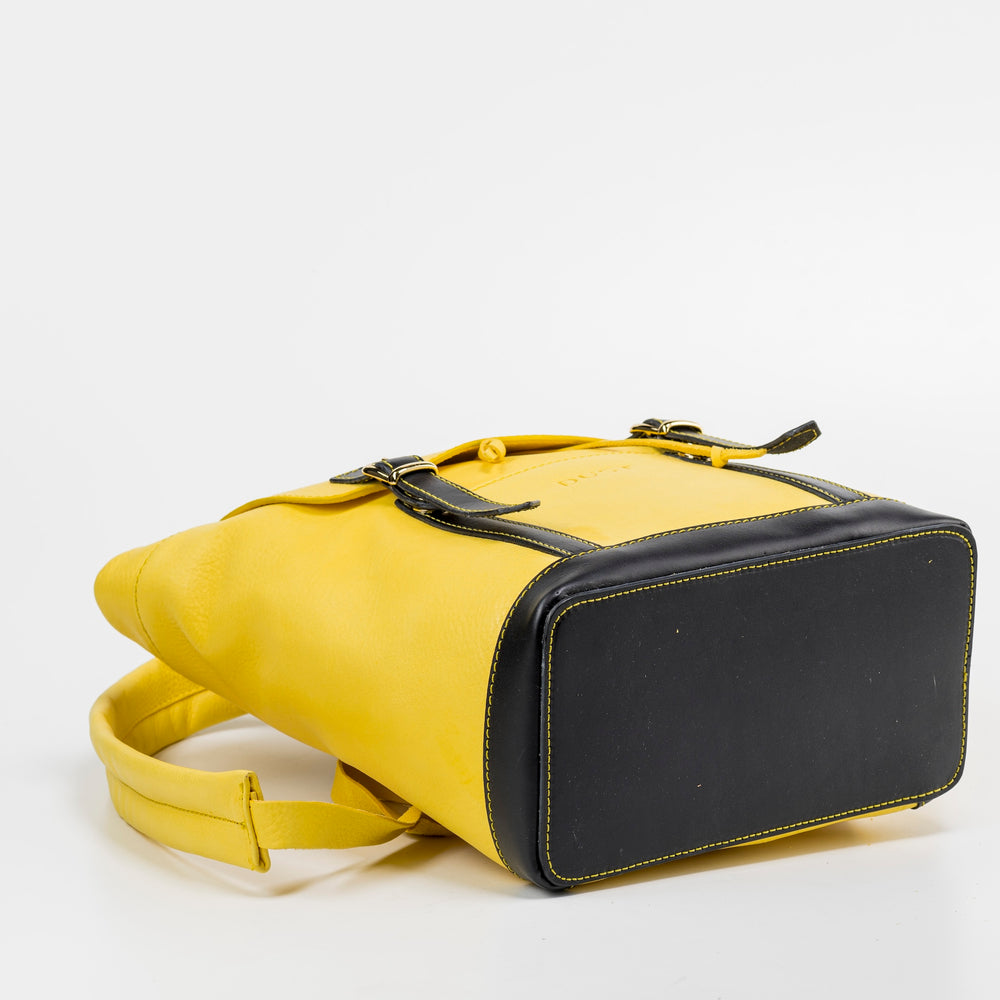 
                      
                        Leather Backpack Yellow Laurel Canyon Collection
                      
                    