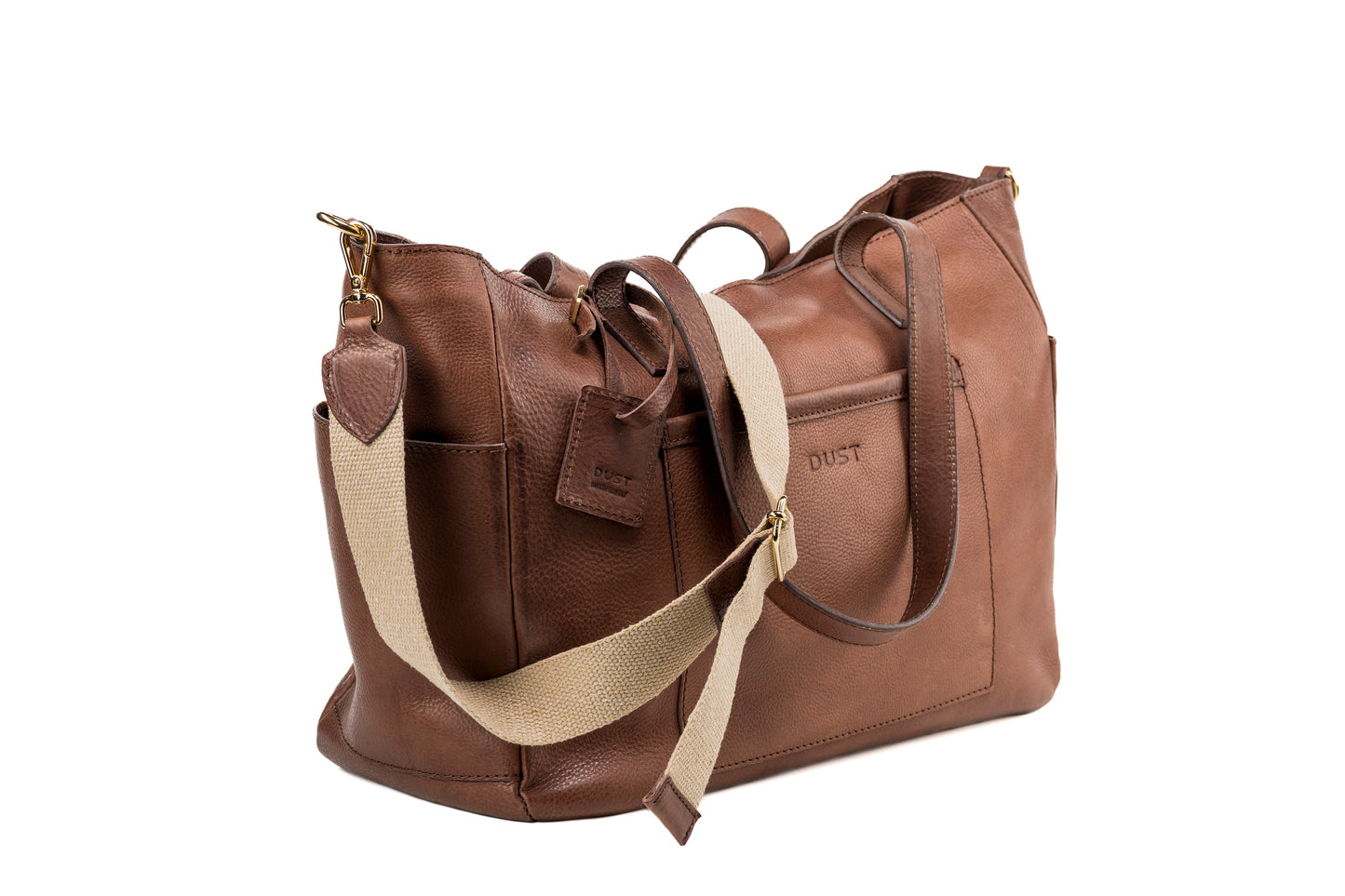 Leather Tote Tobacco Fifth Avenue Collection