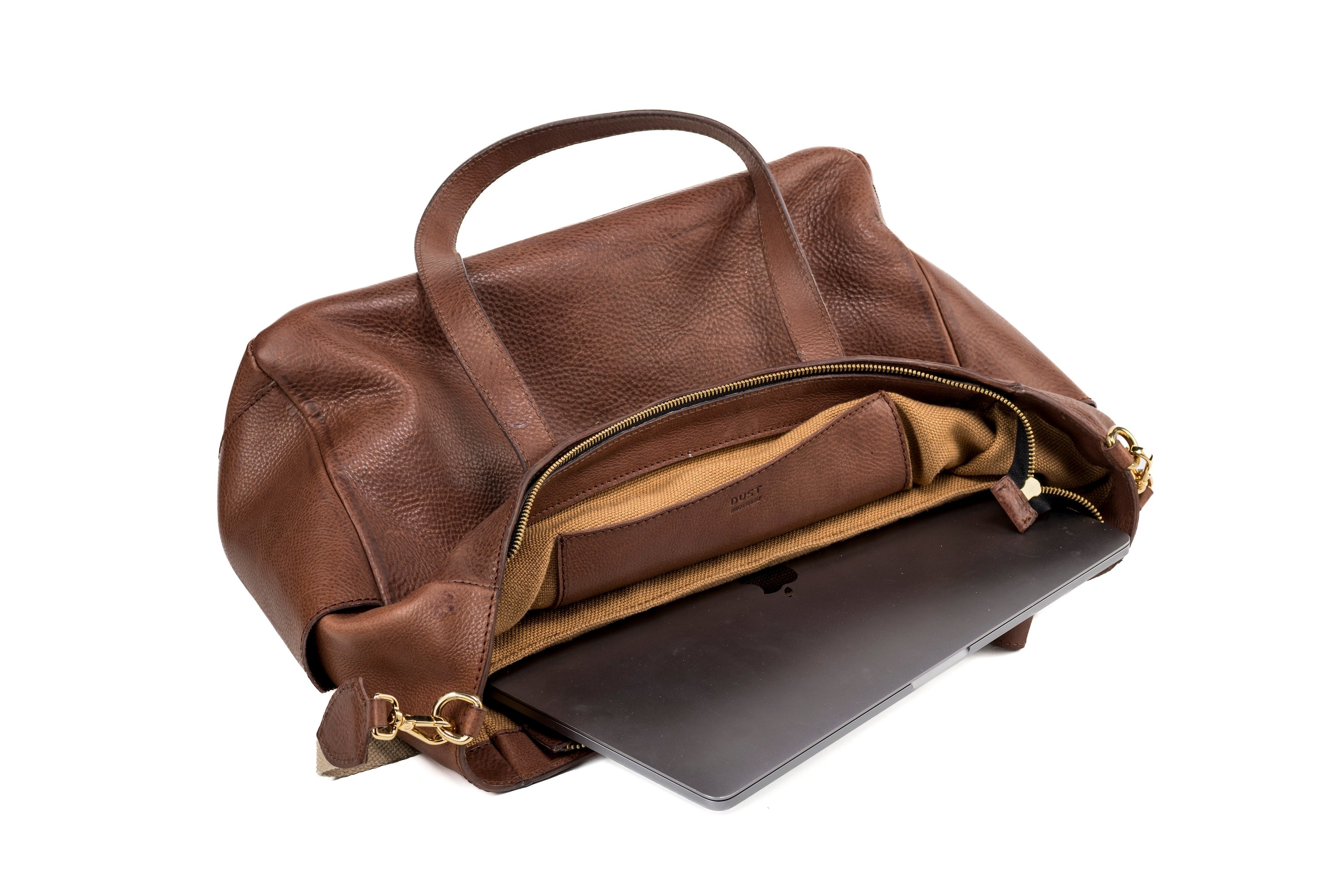 Leather Tote Tobacco Fifth Avenue Collection – The Dust Company