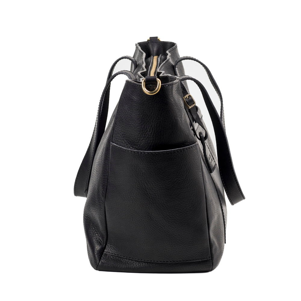 
                      
                        Leather Tote Black Fifth Avenue Collection
                      
                    