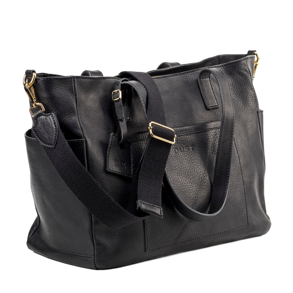 Leather Tote Black Fifth Avenue Collection