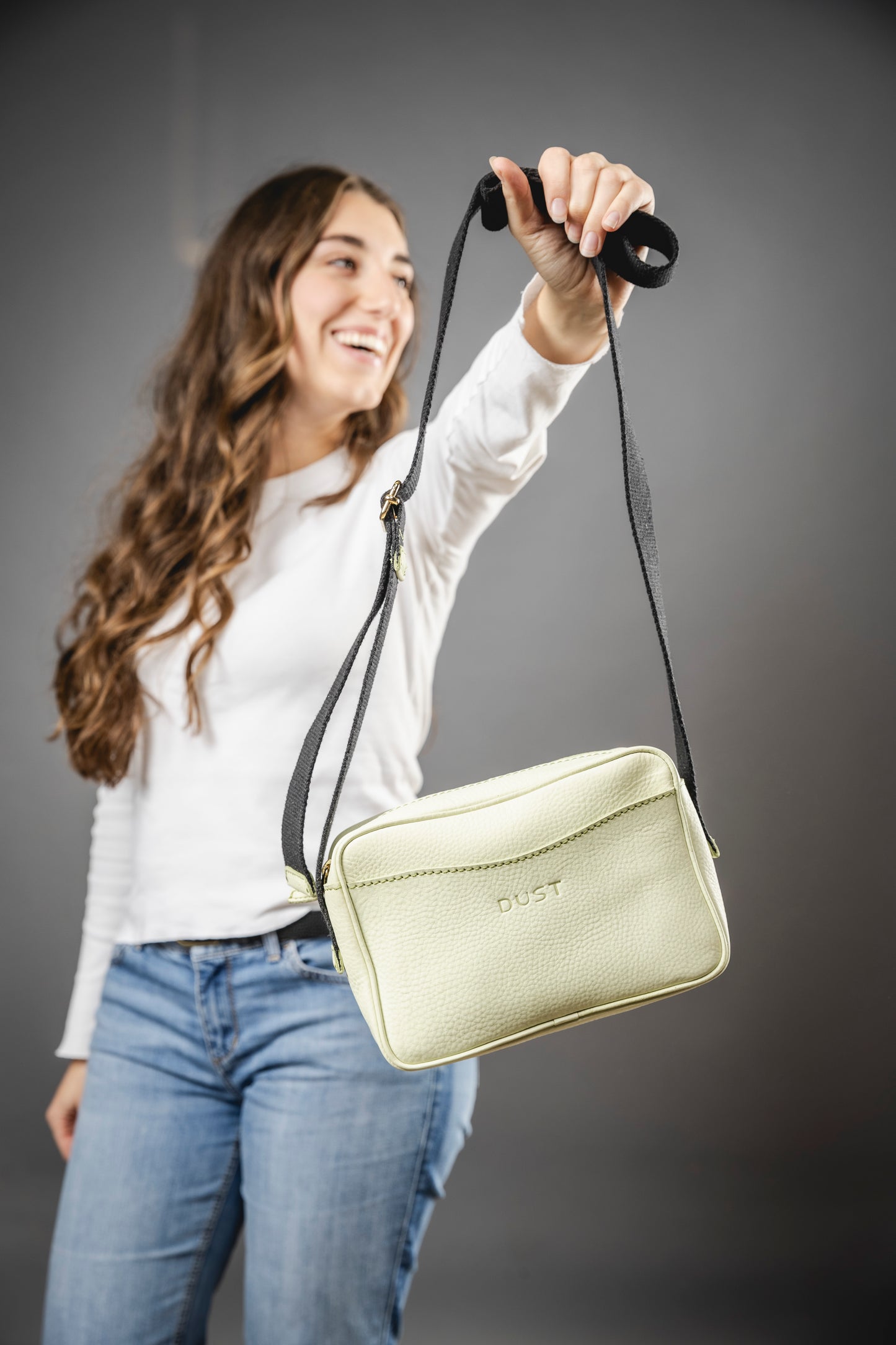 Leather Crossbody Pistachio The Sausalito Collection