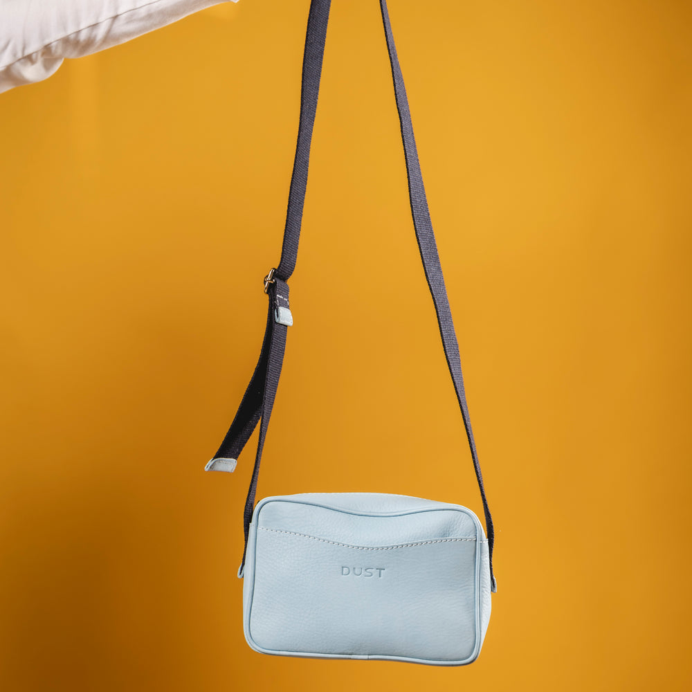 
                      
                        Leather Crossbody Light Blue The Sausalito Collection
                      
                    