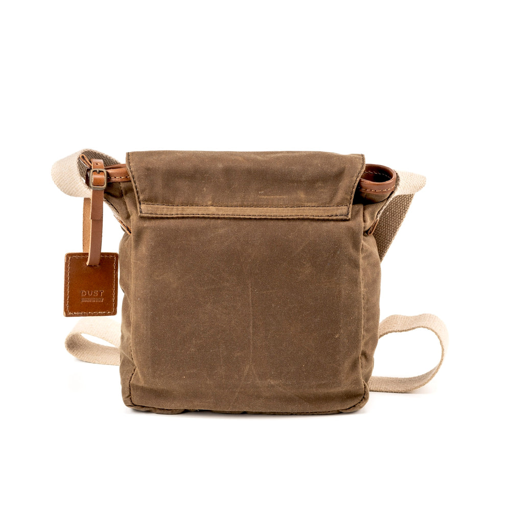 
                      
                        Leather Messenger In Waxed Cotton Made in USA Brown
                      
                    