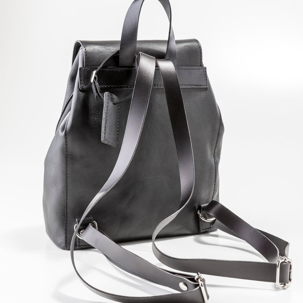 
                      
                        Leather Backpack in Arizona Black Mod 261
                      
                    