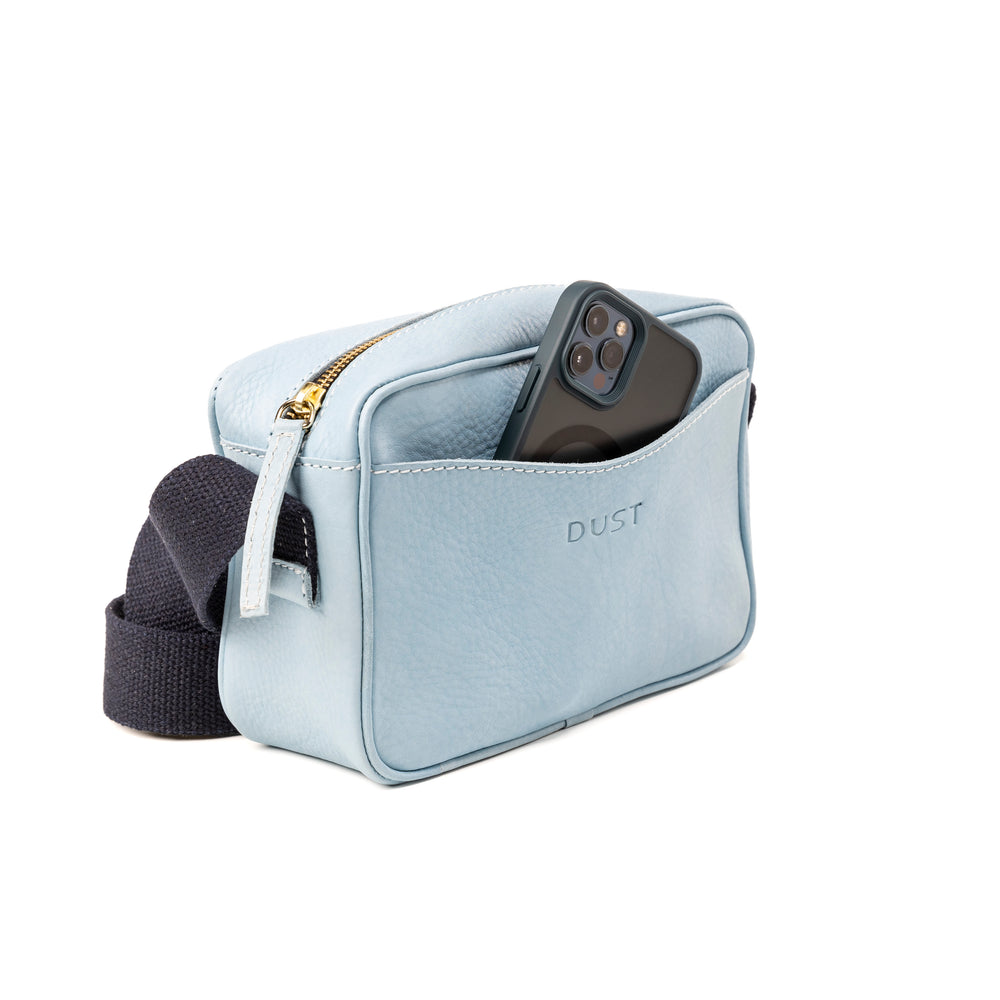 
                      
                        Leather Crossbody Light Blue The Sausalito Collection
                      
                    