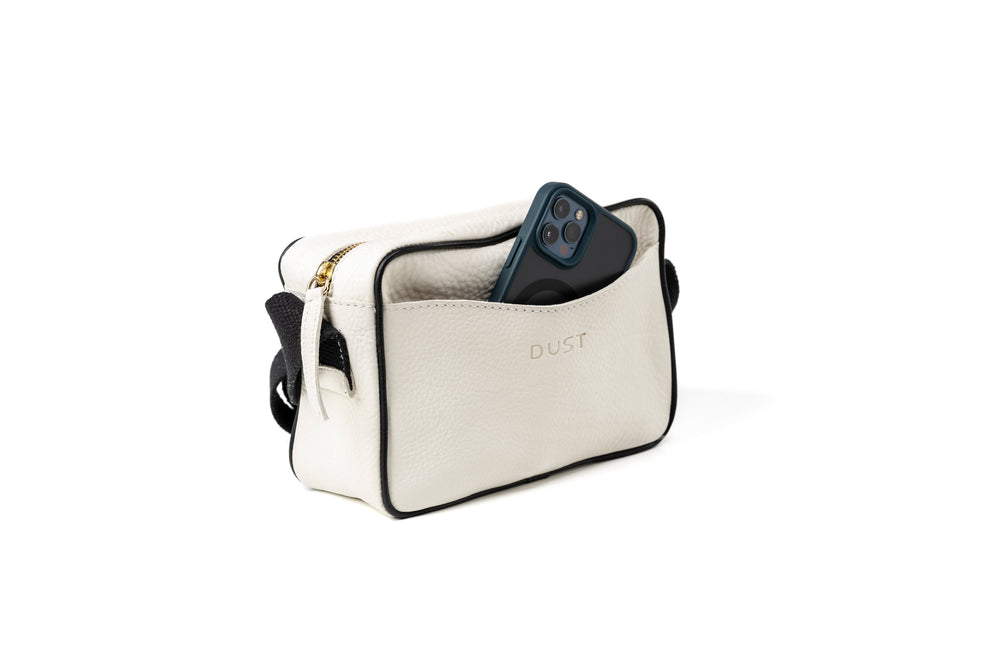 Leather Crossbody White The Sausalito Collection