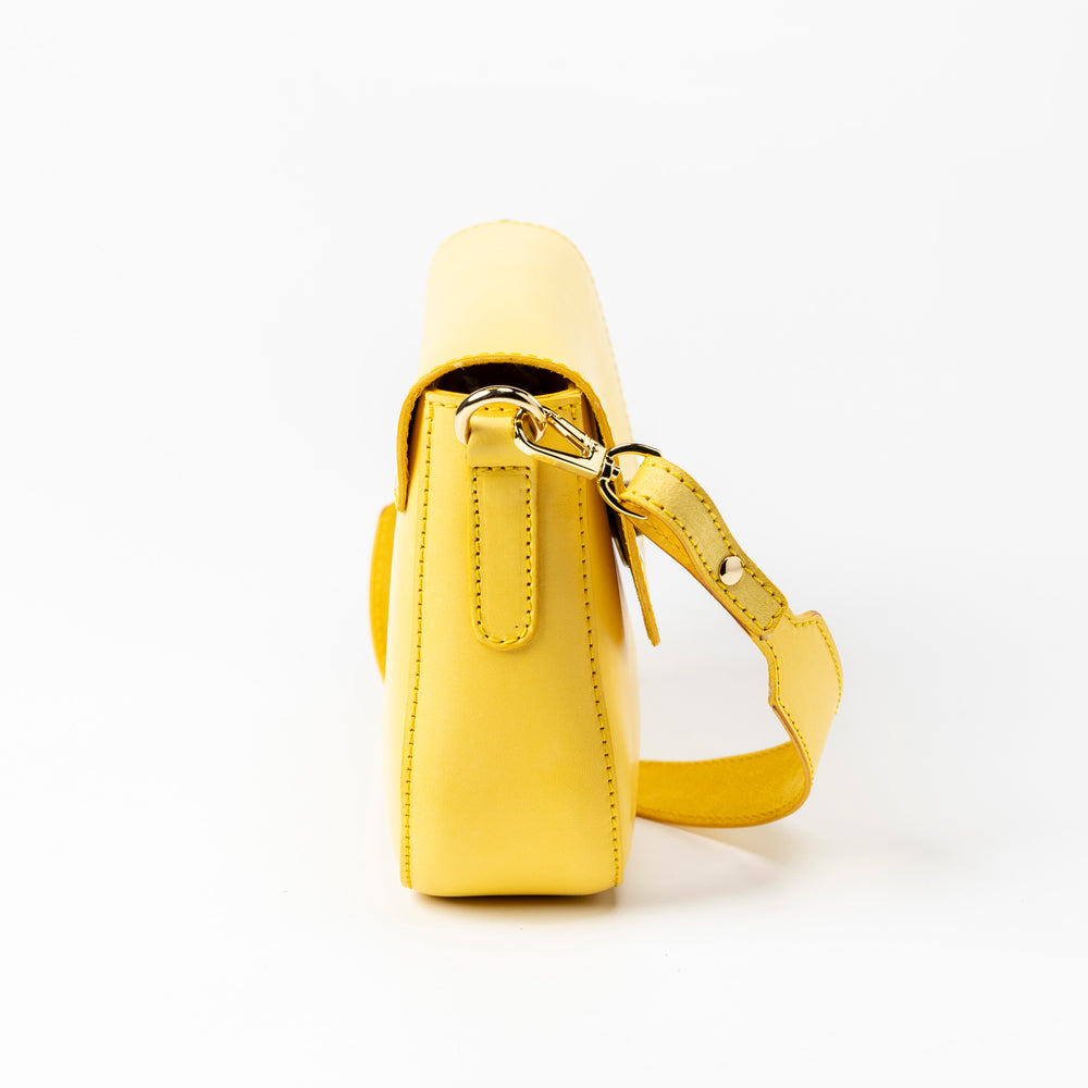 
                      
                        Leather Crossbody Yellow Broadway Collection
                      
                    