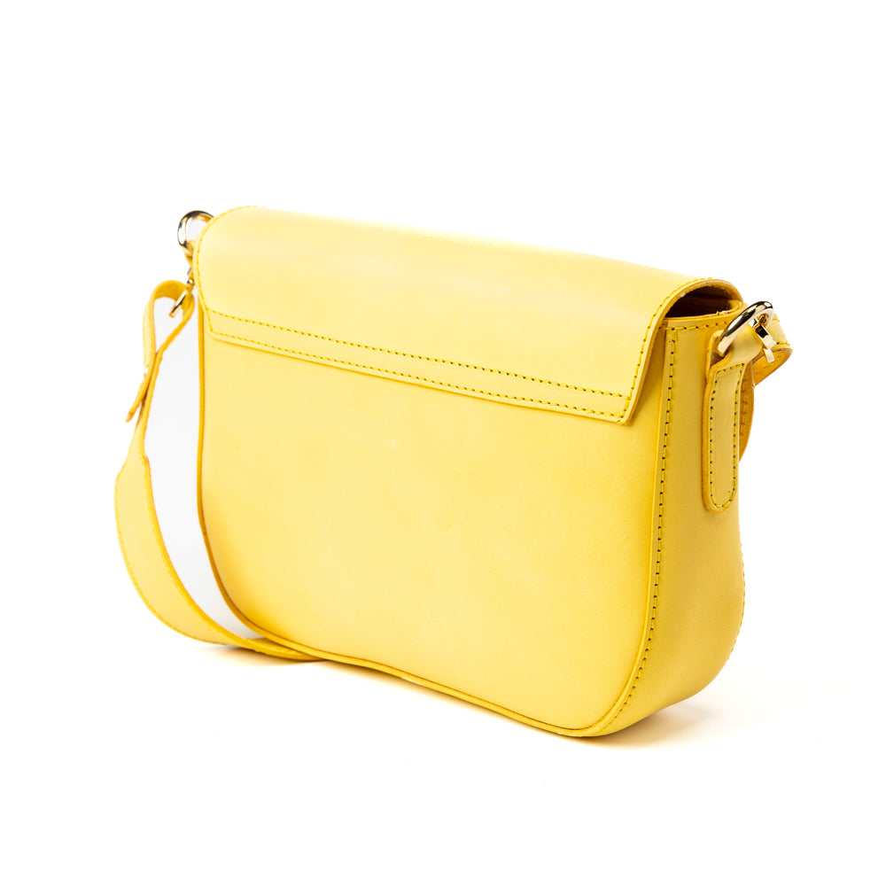 
                      
                        Leather Crossbody Yellow Broadway Collection
                      
                    