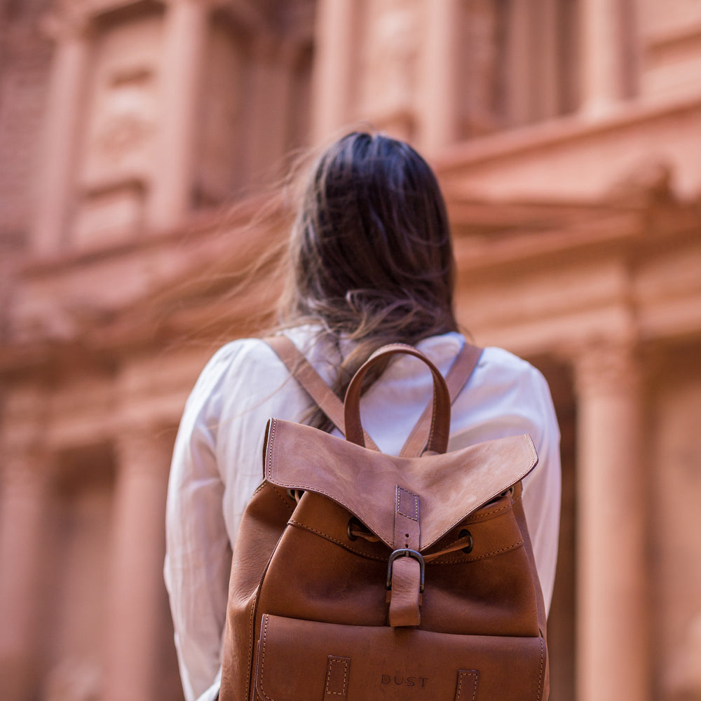 
                      
                        Leather Backpack in Heritage Brown Mod 103
                      
                    