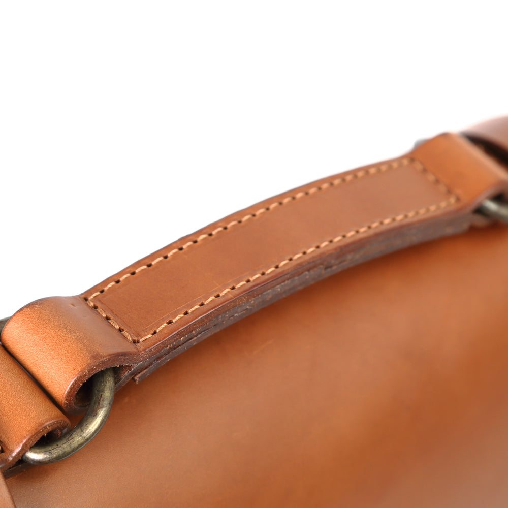 
                      
                        Leather Briefcase in Cuoio Brown Mod 119
                      
                    