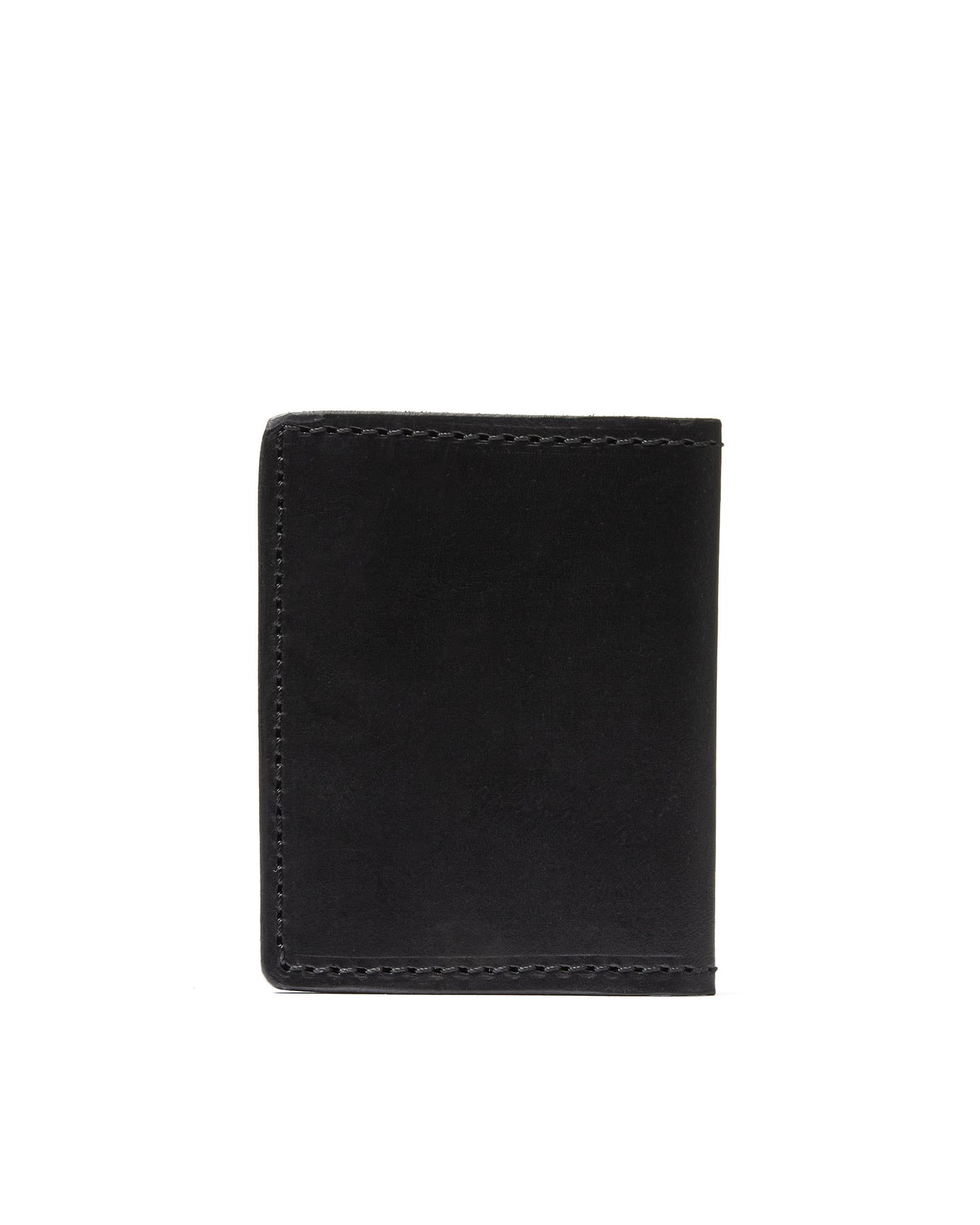 Leather Credit Card Holder in Cuoio Black Mod 131