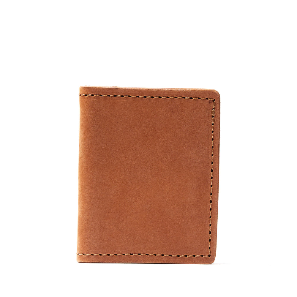 Leather Credit Card Holder in Heritage Brown Mod 131