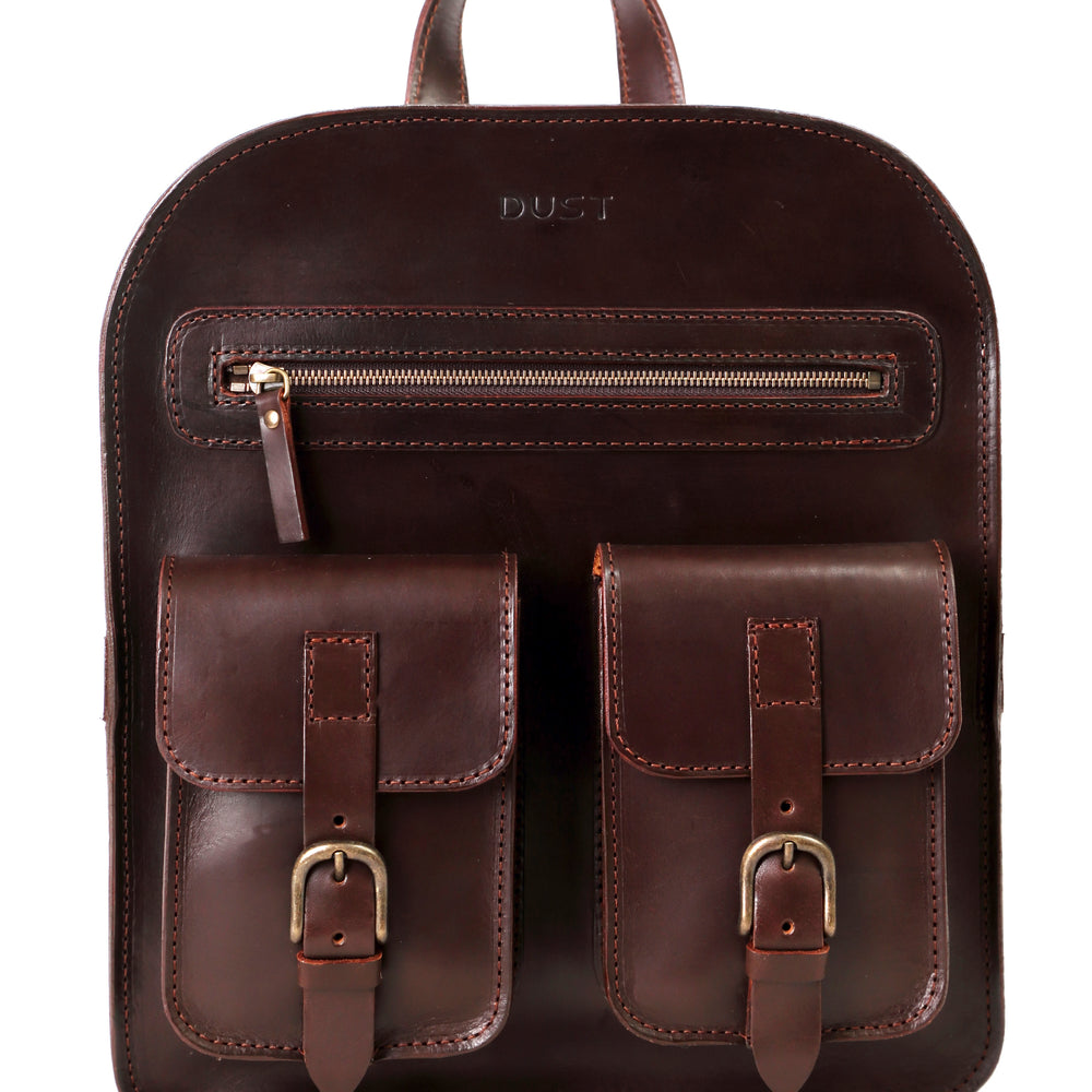 
                      
                        Leather Backpack Cuoio Dark Brown Mod 136
                      
                    