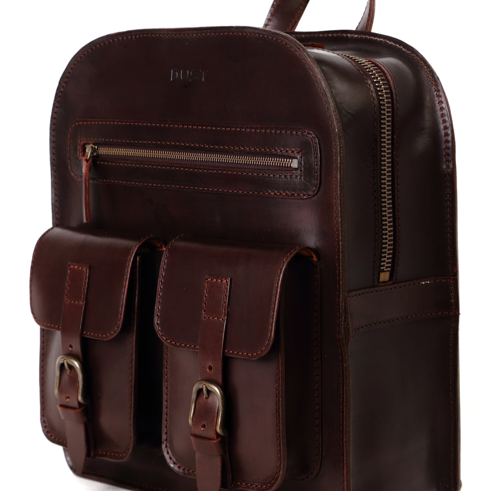 
                      
                        Leather Backpack Cuoio Dark Brown Mod 136
                      
                    