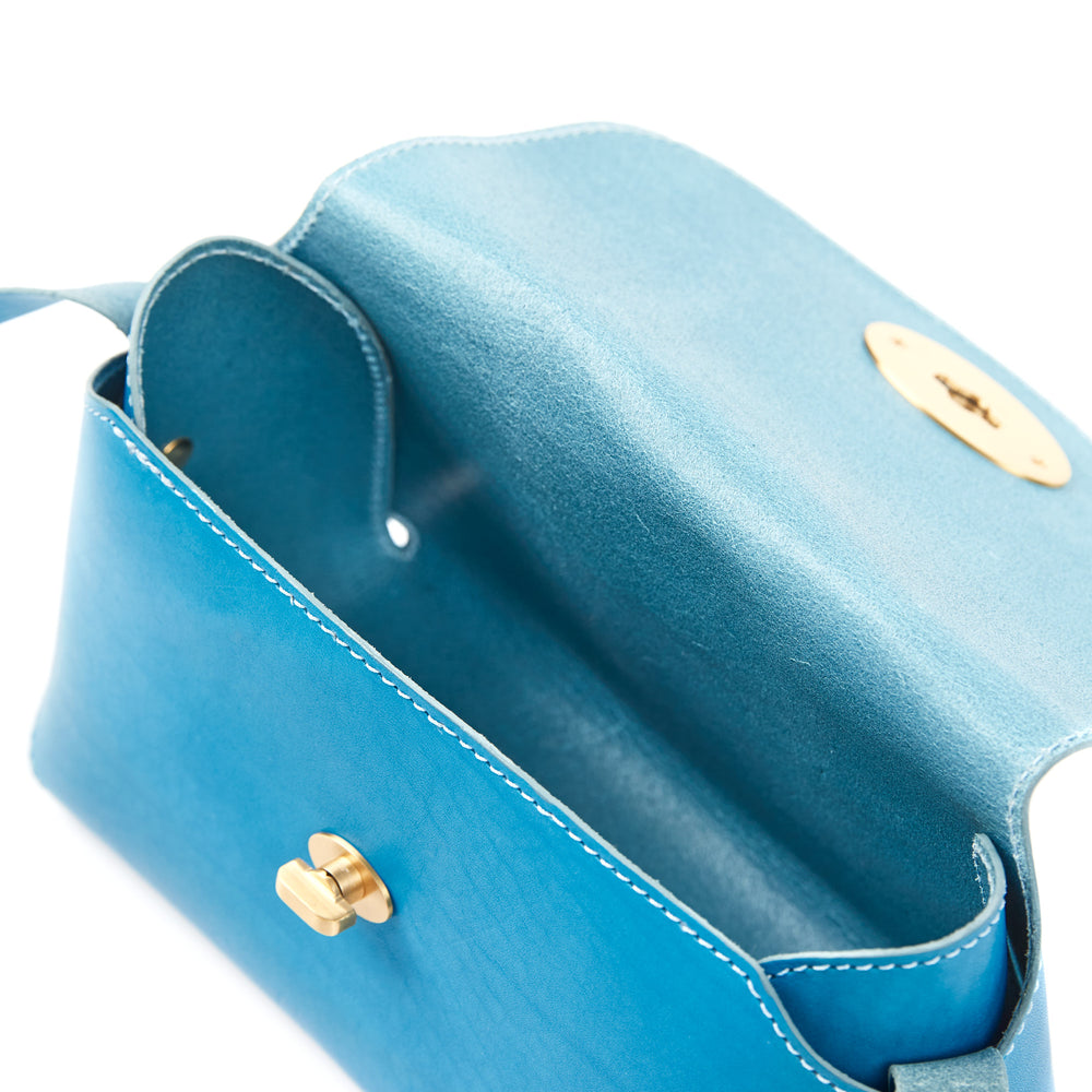 
                      
                        The Small Box In Leather Light Blue
                      
                    