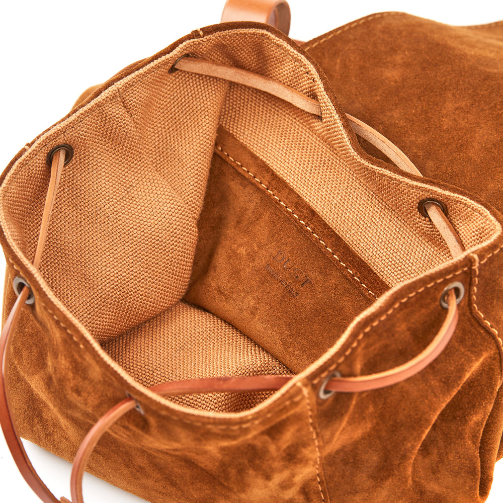 
                      
                        Leather Backpack in Suede Brown Venice Collection
                      
                    