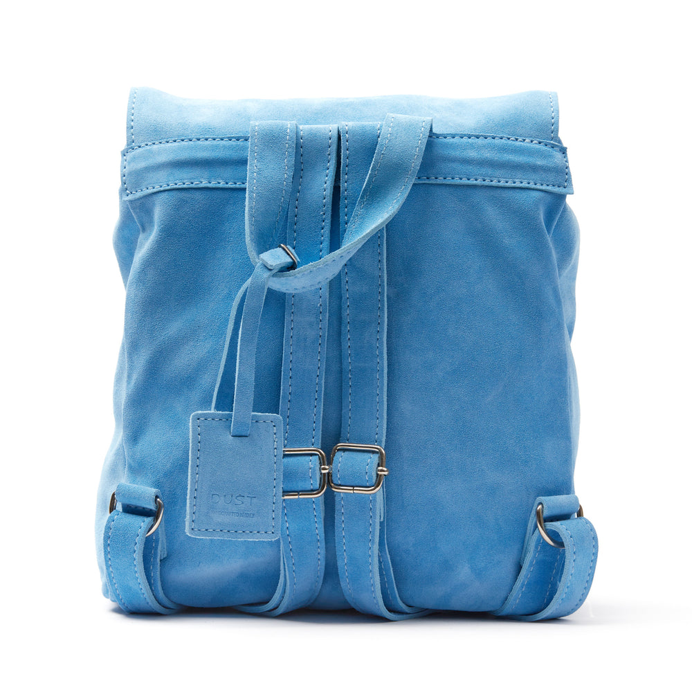 
                      
                        Leather Backpack Light Blue  Upper West Side Collection
                      
                    