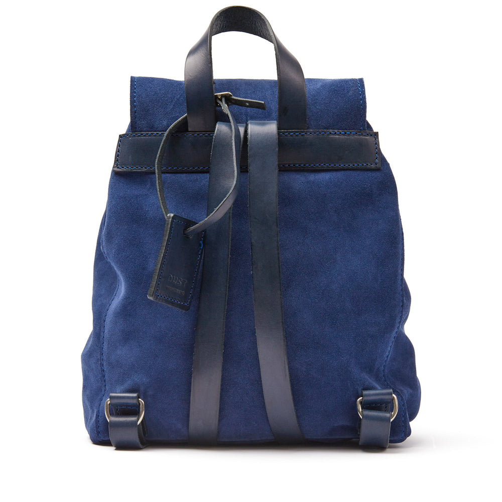 
                      
                        Leather Backpack in Suede Blue Venice Collection
                      
                    