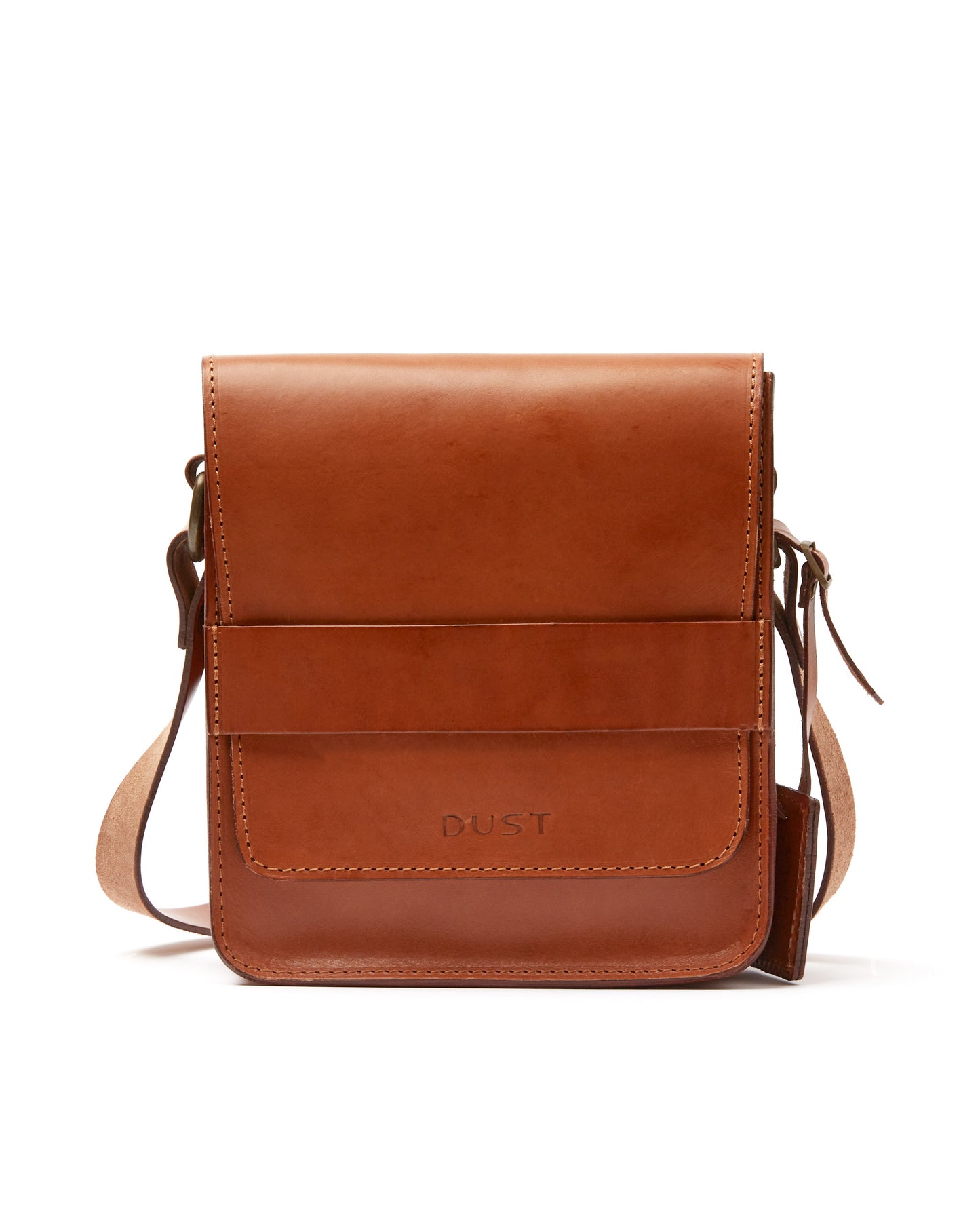 Leather Messenger Brown Mod 114