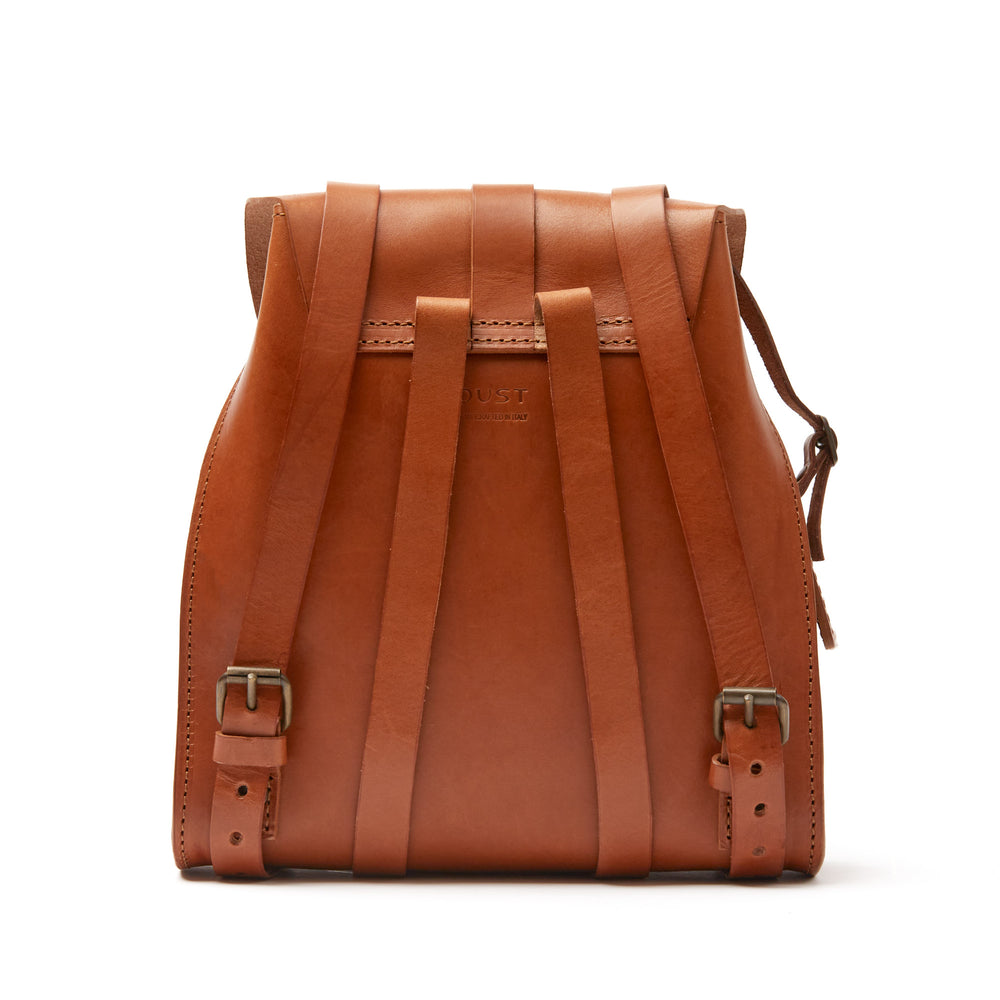 
                      
                        Leather Backpack in Cuoio Brown Mod 130
                      
                    