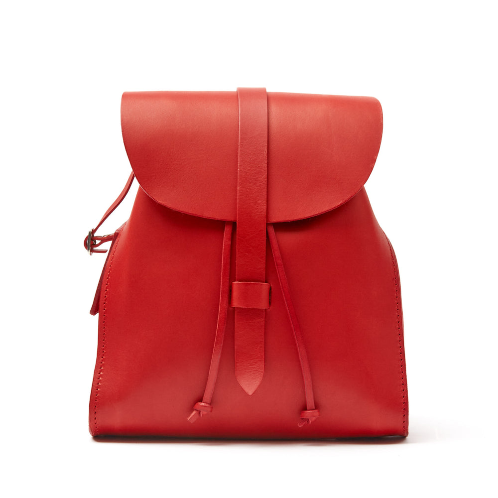 
                      
                        Leather Backpack in Cuoio Red Mod 130
                      
                    