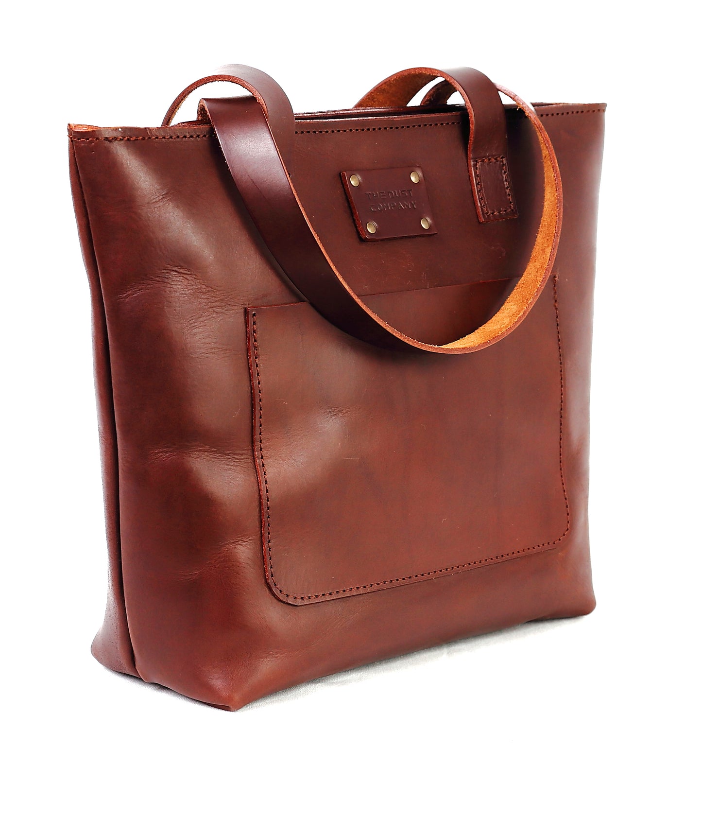 Leather Tote in Cuoio Dark Brown Mod 147