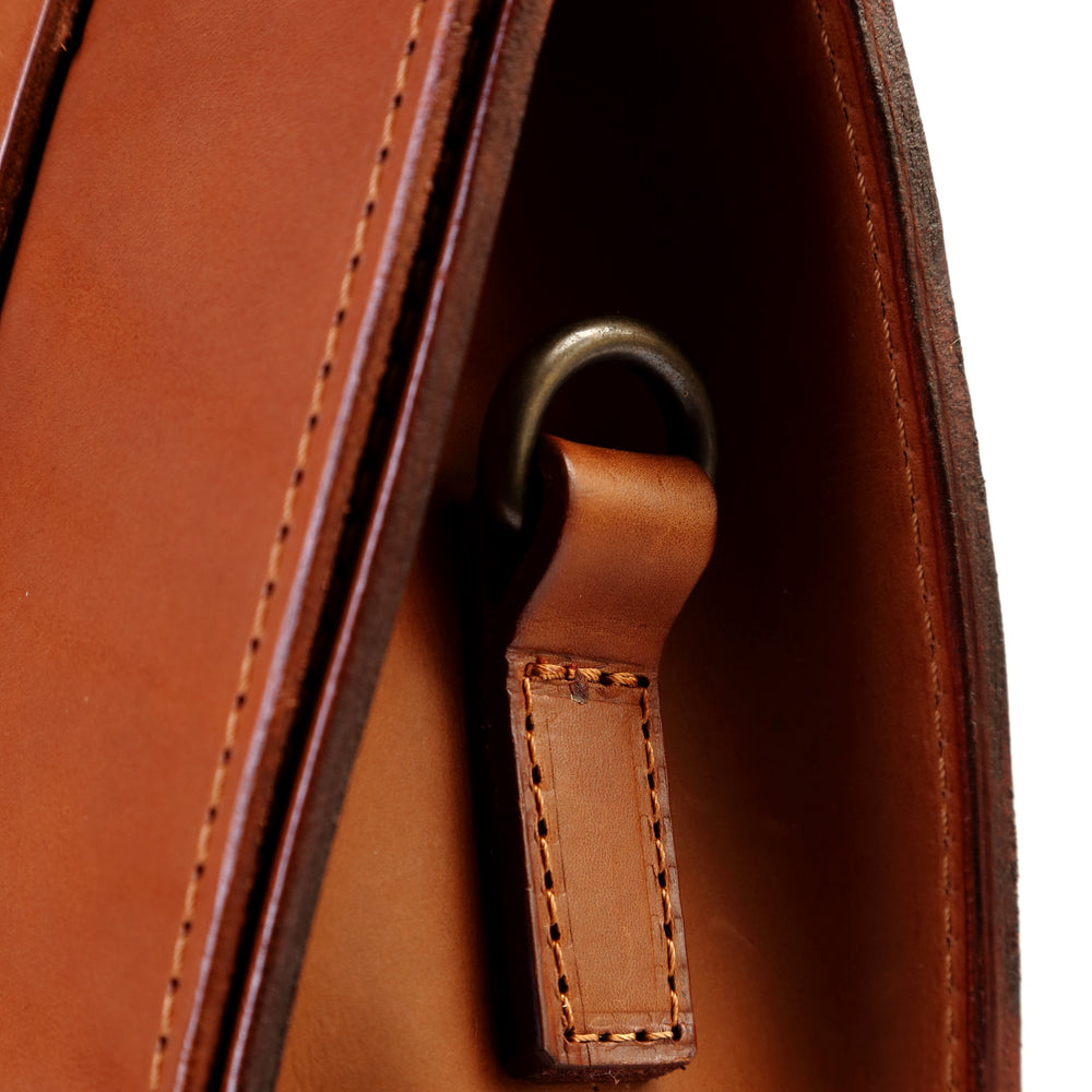 
                      
                        Leather Briefcase in Cuoio Brown Mod 125
                      
                    